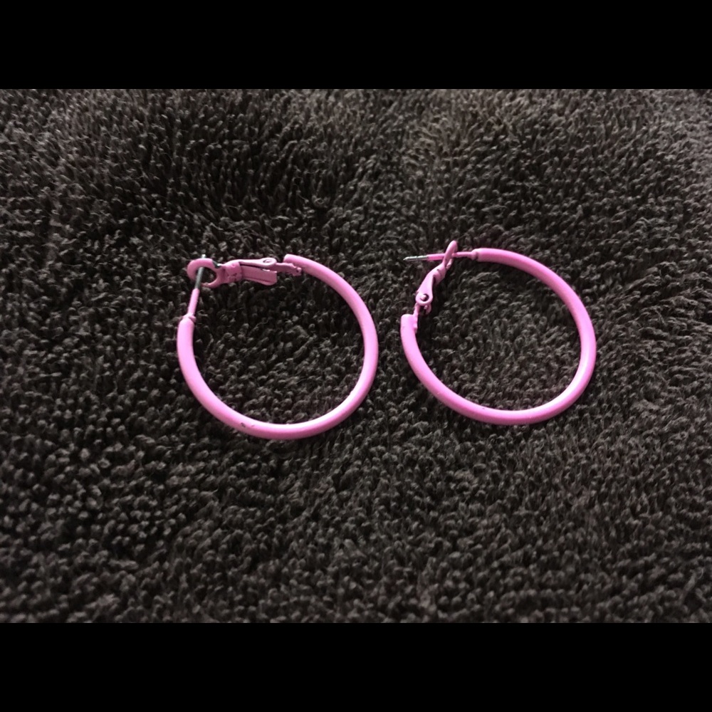 Pink earrings